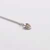 Necklace - Sterling Silver - Heart with Cross - 18" Silver with Gold - Swanson Christian Products