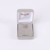 Necklace - Sterling Silver - Heart with Cross - 18" Silver with Gold - Swanson Christian Products