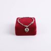 Bracelet - Rhodium and Cubic Zirconia with Heart/Dove Charm - Swanson Christian Products