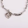 Bracelet - Rhodium and Cubic Zirconia with Heart/Dove Charm - Swanson Christian Products