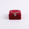 Bracelet - Rhodium Twisted Rope with Heart/Dove Charm - Silver - Swanson Christian Products