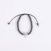 Bracelet - Hematite Beads with Cross - Adjustable - Swanson Christian Products