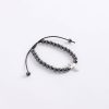Bracelet - Hematite Beads with Cross - Adjustable - Swanson Christian Products