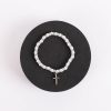 Bracelet - Pearls with Sterling Silver Cross Charm - Swanson Christian Products