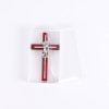 Wall Cross - Cherry Wood with Stainless Steel - Praying Boy - Swanson Christian Products