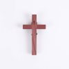 Wall Cross - Cherry Wood with Stainless Steel - Praying Girl - Swanson Christian Products