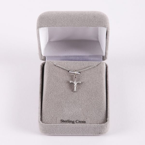 Necklace Crucifix - Small Silver - 16 | Swanson Christian Products