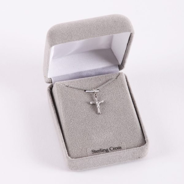 Necklace Crucifix - Small Silver - 16 | Swanson Christian Products