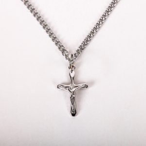 Necklace Crucifix – Small Silver – 16