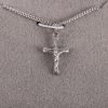 Necklace Crucifix - Small Silver - 16 | Swanson Christian Products