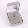 Necklace Crucifix - Rounded Cross Silver - 18 | Swanson Christian Products