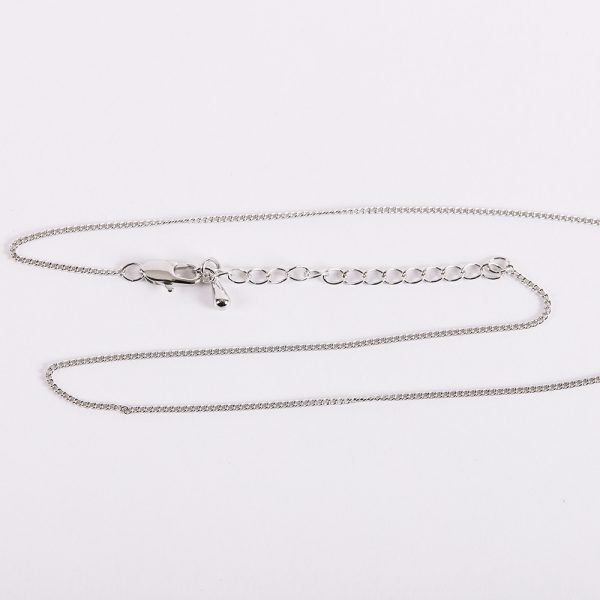 Necklace Crucifix - Rounded Cross Silver - 18 | Swanson Christian Products