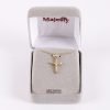 Necklace Crucifix - Rounded Cross Gold - 18 | Swanson Christian Products