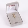Necklace Crucifix - Rounded Cross Gold - 18 | Swanson Christian Products