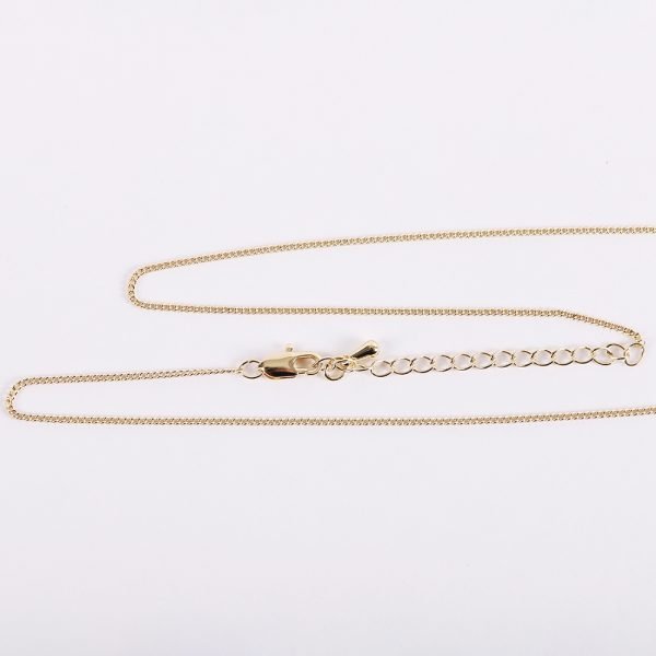 Necklace Crucifix - Rounded Cross Gold - 18 | Swanson Christian Products