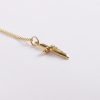 Necklace Crucifix - Rounded Cross Gold - 18 | Swanson Christian Products