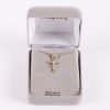 Necklace Crucifix - Flared Cross - Gold with Silver - 18 | Swanson Christian Products