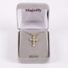 Necklace Crucifix - Detailed Cross - Gold with Silver - 18 | Swanson Christian Products