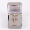 Necklace Crucifix - Flat Cross with Inscription Gold - 24 | Swanson Christian Products