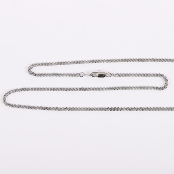 Necklace Crucifix - Flat Cross with Inscription - Silver with Gold - 24 | Swanson Christian Products