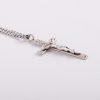 Necklace Crucifix - Detailed Cross - Matte Silver - 24 | Swanson