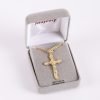 Necklace Crucifix - Detailed Cross Round Gold - 24 | Swanson Christian Products