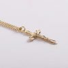 Necklace Crucifix - Detailed Cross Round Gold - 24 | Swanson Christian Products