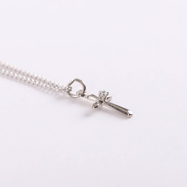 Necklace - Sterling Silver Cross with Cubic Zirconia | Swanson Christian Products
