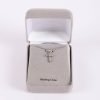 Necklace - Sterling Silver Cross with Cubic Zirconia | Swanson Christian Products