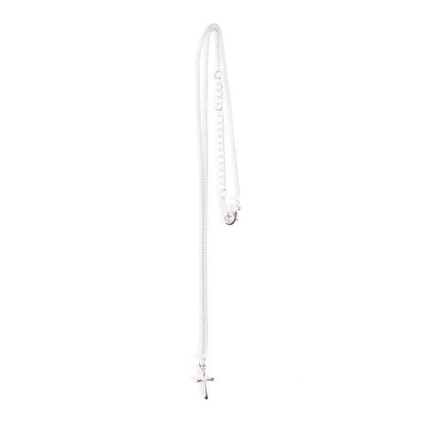 Necklace - Sterling Silver Cross with Cubic Zirconia | Swanson Christian Products