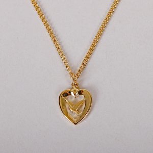 Necklace – Dove Gold Over Sterling Silver – 18″