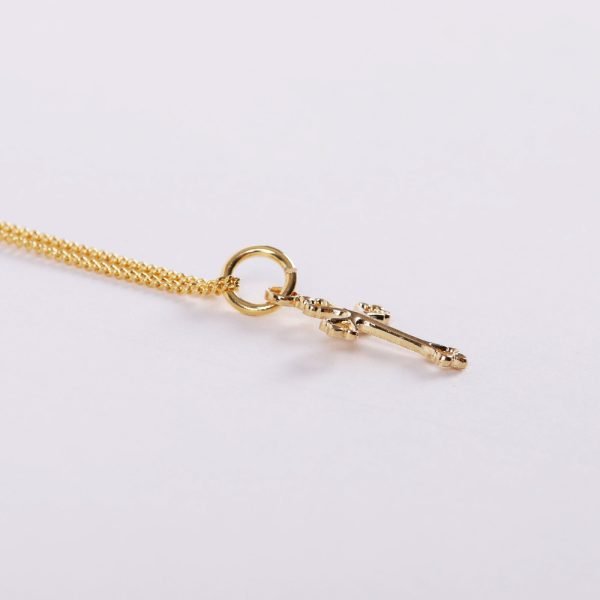 Necklace - Cross Gold Over Sterling Silver - 16-18" | Swanson Christian Products
