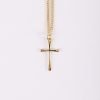 Necklace - Cross Gold Over Sterling Silver - 18" | Swanson Christian Products