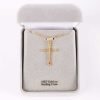 Necklace - Cross Gold Over Sterling Silver - 18" | Swanson Christian Products