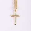 Necklace - Cross with Cross Gold Over Sterling Silver - 24"| Swanson Christian Products