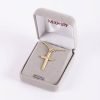 Necklace - Cross with Cross Gold Over Sterling Silver - 24"| Swanson Christian Products