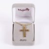 Necklace - Cross with Black Gold Over Sterling Silver - 24" | Swanson Christian Products