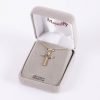 Necklace - Cross with Cubic Zirconia Gold Over Sterling Silver - 18" | Swanson Christian Products