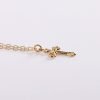 Necklace - Cross with Cubic Zirconia - Gold Over Sterling Silver | Swanson Christian Products