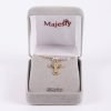 Necklace - Cross with Cubic Zirconia - Gold Over Sterling Silver | Swanson Christian Products