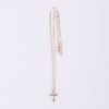 Necklace - Cross with Cubic Zirconia - Gold Over Sterling Silver | Swanson Christian Products