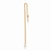 sterling cross gold necklace with cubic zirconia