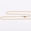 sterling cross gold necklace with cubic zirconia