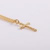 Necklace - Cross Cut Gold Over Sterling Silver - 18" | Swanson Christian Products
