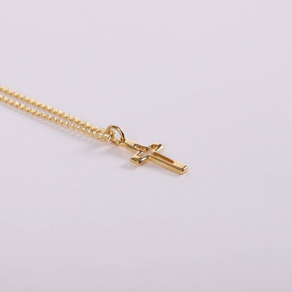 ChristiaNecklace Cross Cut Out Gold Over Ss 16-18" | Swanson Christian Productsn jewelry cross gold necklace