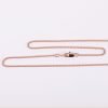 Necklace - Cross in Heart - Rose Gold & Sterling Silver - 18" | Swanson Christian Products