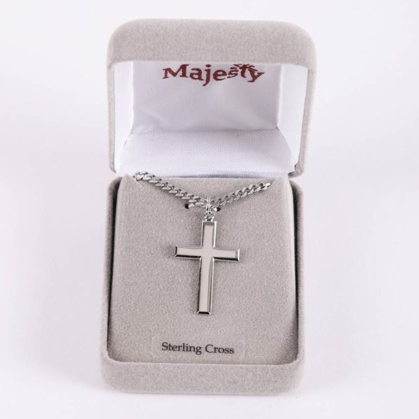 Necklace Cross - Sterling Silver - 24" | Swanson Christian Products