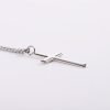 Christian jewelry sterling silver cross necklace