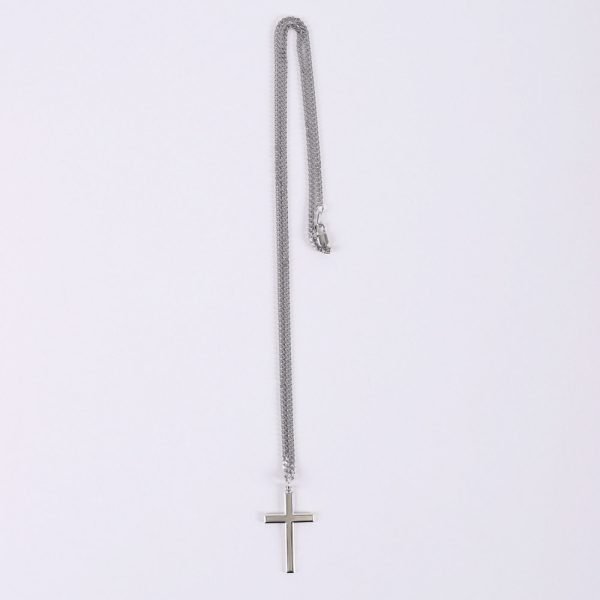 Christian jewelry sterling silver cross necklace