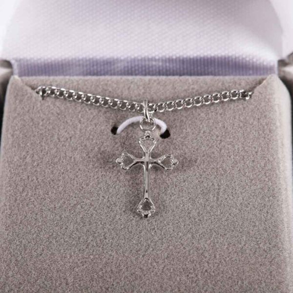 Necklace Cross - Sterling Silver - 16-18" | Swanson Christian Products